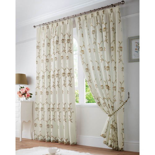 Pair embroidered voile - pair,