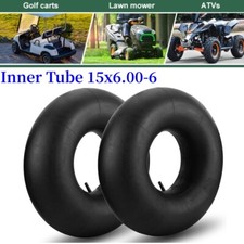 2X Heavy Duty 15x6.00-6 Inner Tube Ride On Lawn Mower, Garden Tractor Trolley UK