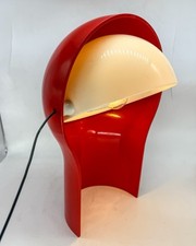 Red Telegono Table Lamp by Vico Magistretti for Artemide 1960s Italian Space Age