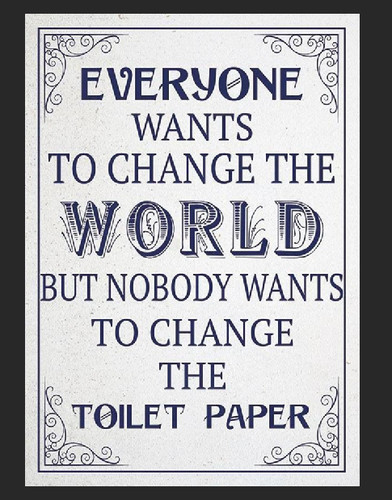 Bathroom humour metal - metal, sign