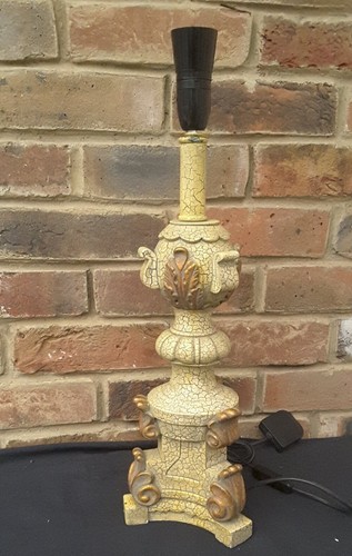 Large vintage table lamp - lamp, base
