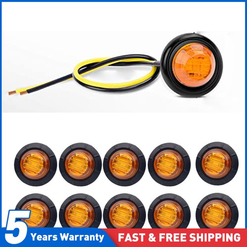 10x amber yellow round 3 - 10x,