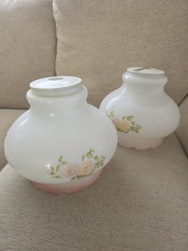 Vintage pastel floral glass - pastel,