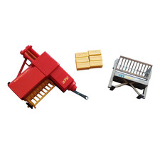 Britains Bale Feeder Hay Baler and Bales Bundle x 3 Items Vintage - Preloved