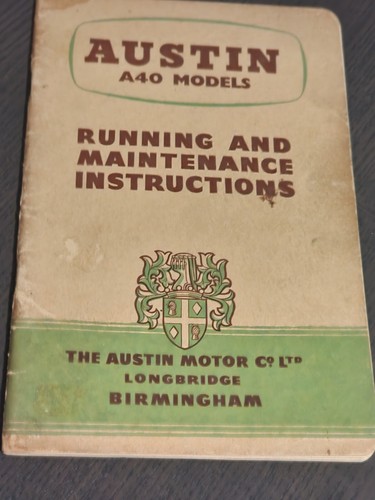 Austin a40 1954 running - 1954,