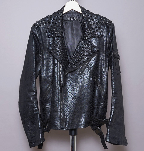 Byther biker jacket black mens - byther,