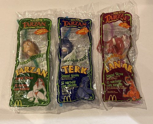 Tarzan character straws - straws, set