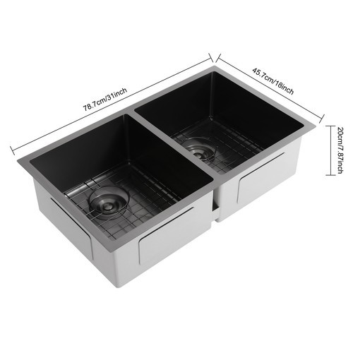 Double bowl sink - ,