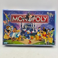 Monopoly Disney Edition COMPLETE Parker Brothers 2001 Kids Classic Cinderella