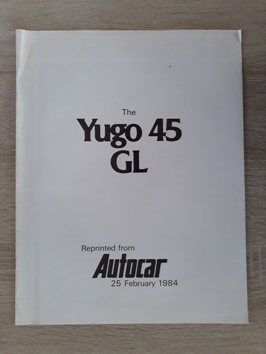 Yugo road test - 45, reprint