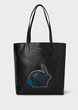 PAUL SMITH "FUN RABBIT" LEATHER TOTE — *SALE*