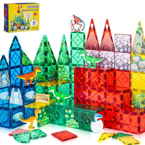 Dinosaur magnetic tiles - magnetic,