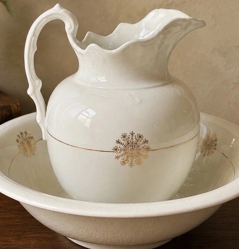 Antique washstand pitcher - pitcher, &