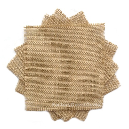 Jute hessian fabric squares - jute,