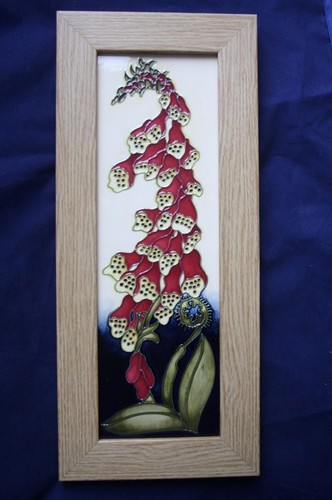 Moorcroft foxglove plaque - moorcroft,