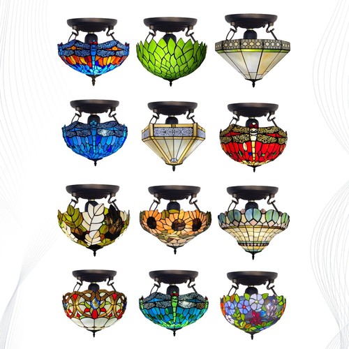 Tiffany style ceiling lamp - tiffany,