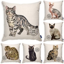 Personalised Cat Cushion Cover