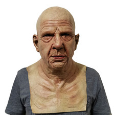 2025 Latex Old Man Face Mask