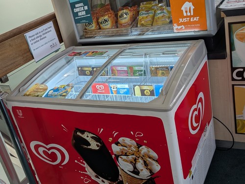 Walls ice cream display - cream,