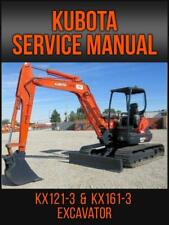 Kubota  KX121-3  KX161-3 Excavator Workshop Service Repair Manual On USB