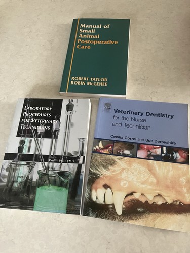 Veterinary nursing books - veterinary,