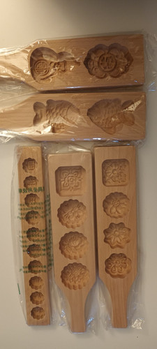 Wooden cookie moon cake - cake, mold