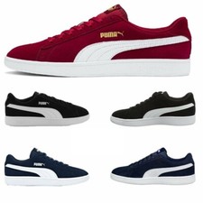 Mens Puma Trainers V2 Low Top Suede Casual Shoes Sneakers Lace Up Trainer Size
