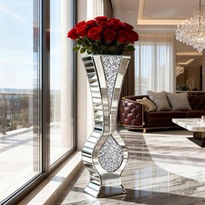 Large Crushed Diamond Vase