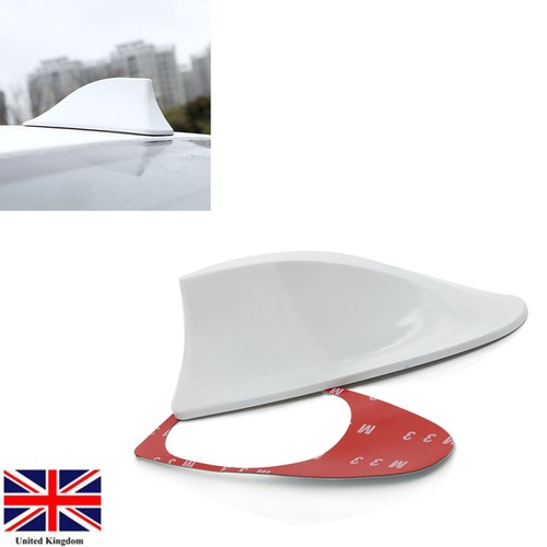 Car white shark fin roof - car,