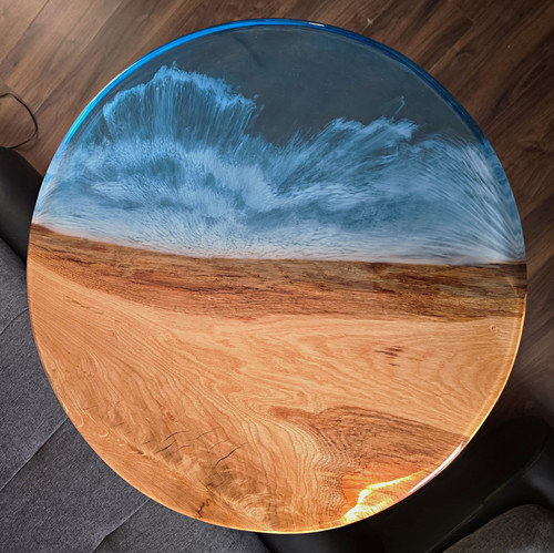 Handmade round epoxy resin - handmade,