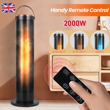 2000W Electric 120° Oscillating Ceramic PTC Tower Fan Heater With Timer Remote