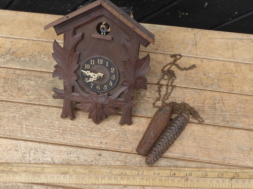 Vintage cuckoo clock - cuckoo,