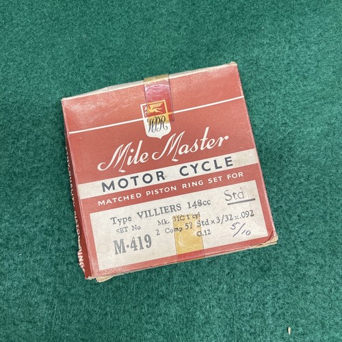 Villiers 150cc piston rings - piston,