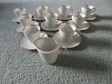 Seltmann Weiden Bavaria "Monika" Coffee Cups & Saucers, Set of 9 & Milk Jug.