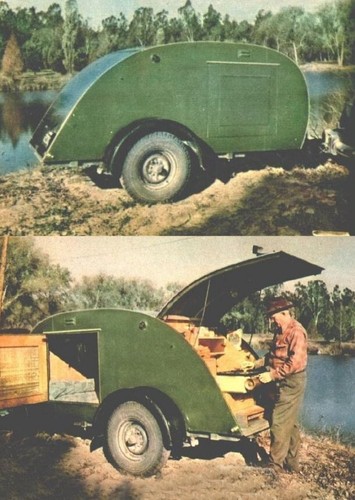 Vintage teardrop trailer plans - vintage,