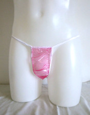 PVC Panties Tanga Briefs Plastic Pants Knickers Underwear Panty PVC U Like Vinyl