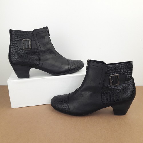Rieker womens boots black - rieker, 6