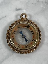 Antique Small Brass Compass