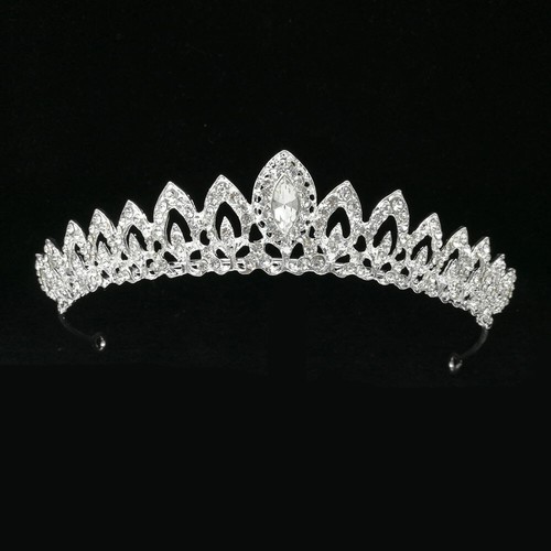 Crystal crown bride headbands - crystal,