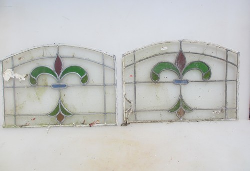 Antique stained glass - antique, window