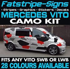 to fit MERCEDES VITO CAMO KIT GRAPHICS STICKERS DECAL CAMOUFLAGE SWB LWB DAY VAN
