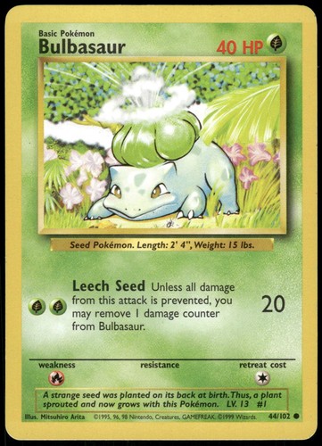 Bulbasaur 102 common base - 44/102,