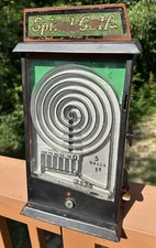 Antique 1931 Marcus SPIRAL GOLF TRADE STIMULATOR Arcade COIN OP SLOT MACHINE Vtg