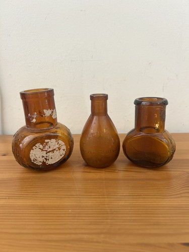 Set vintage brown old - set, of