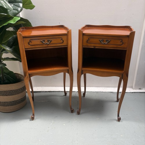 Pair 1950s french - pair, cherrywood