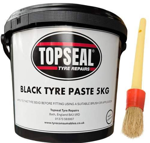 Black tyre bead - tyre, brush