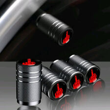 4x Funny Middle Finger Valve Stem Cap Black Car Tire Valve Stem Caps Accessories