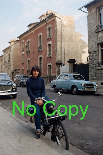 Velosolex and girl before - velosolex,