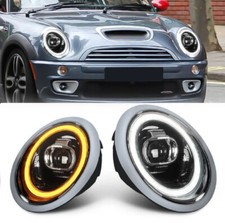 R53 MINI Cooper S JCW LED Halo Projector Headlights 2002 - 2006 RHD LHD