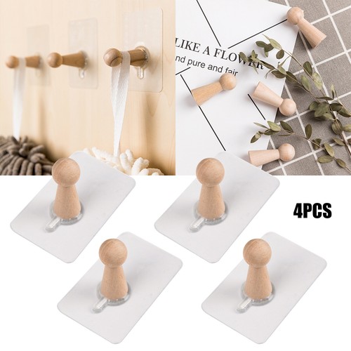 Wooden hat coat cap pegs - coat, wall